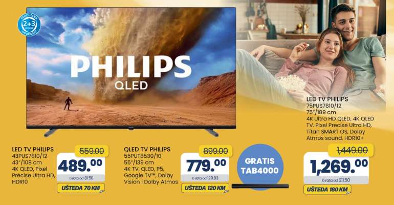 LED TV PHILIPS 43PUS7807/12