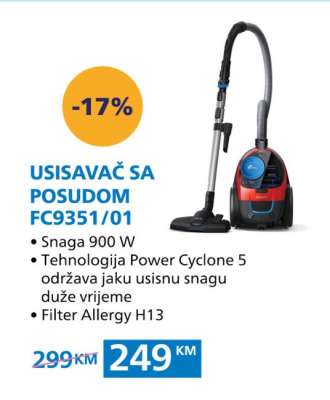 Usisavač sa posudom FC9351/01