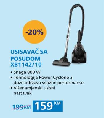 Usisavač sa posudom XB1142/10