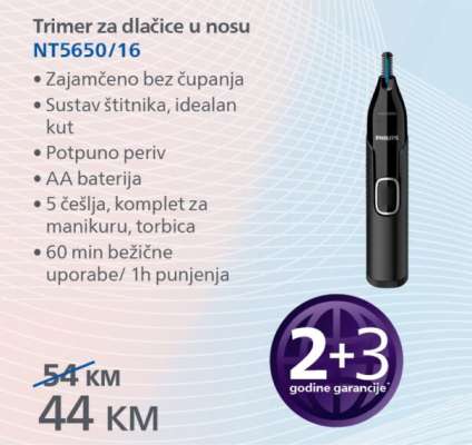 Trimer za dlačice u nosu NT5650/16