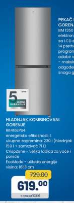 HLADNJAK KOMBINOVANI GORENJE