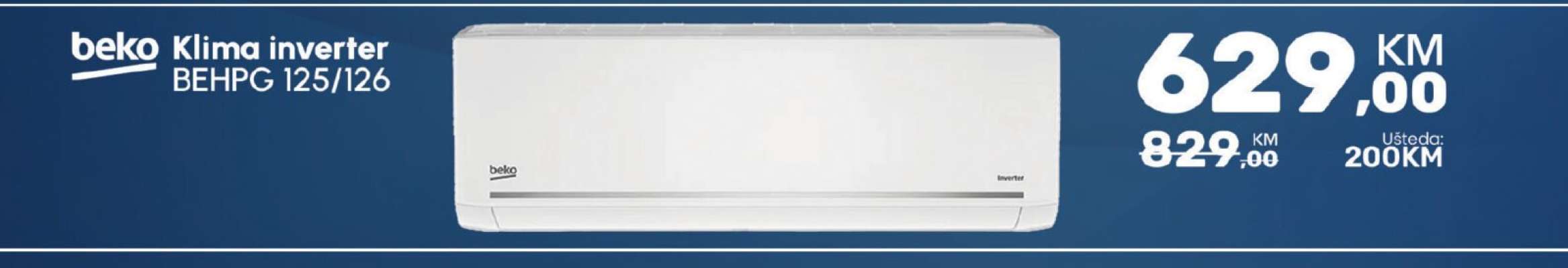beko Klima inverter BEHPG 125/126