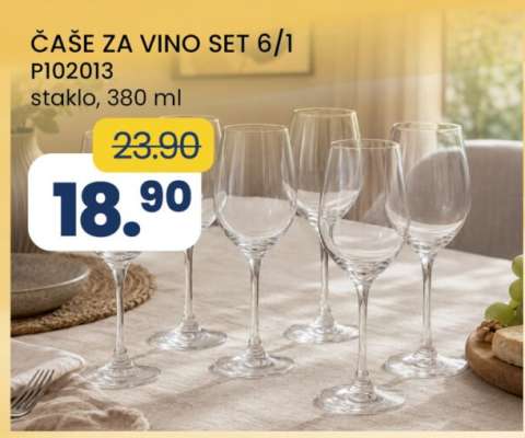 Čaše za vino set 6/1