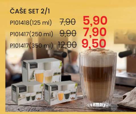 Čaše set 2/1 P101418 (125 ml)