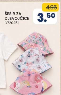 Šešir za djevojčice