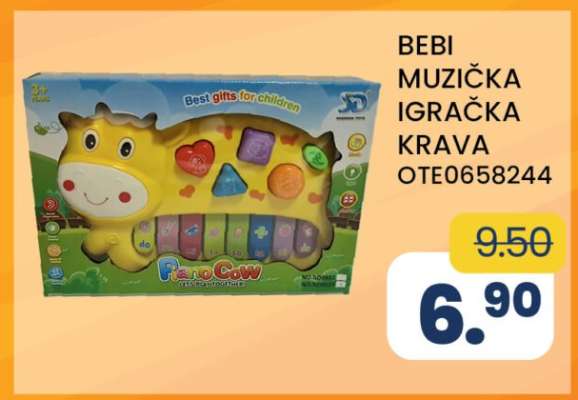 BEBI MUZIČKA IGRAČKA KRAVA