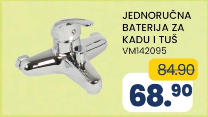 Jednoručna baterija za kadu i tuš
