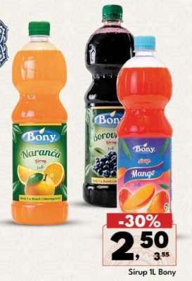 Sirup 1L Bony