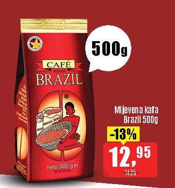 Mljevena kafa Brazil 500g
