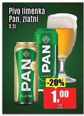 Pivo limenka Pan, Zlatni