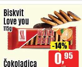 Biskvit Love you