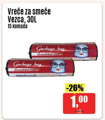 Vreće za smeće Vezca, 30L