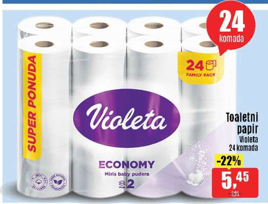 Toaletni papir Violeta