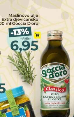 Maslinovo ulje extra djevičansko 500 ml Goccia D’oro