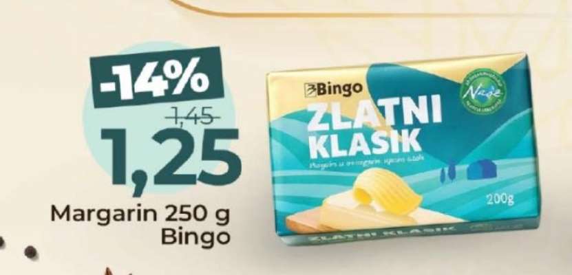 Margarine 250 g Bingo