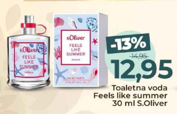 Toaletna voda Feels like summer 30 ml S. Oliver
