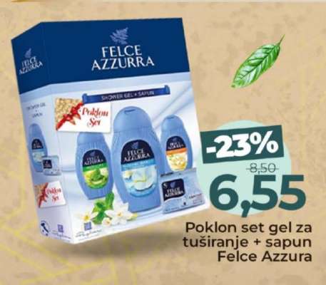Poklon set gel za tuširanje + sapun Felce Azzura
