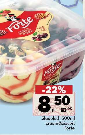 Sladoled 1500ml cream&biscuit