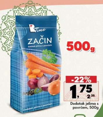 Dodatak jelima s povrćem, 500g