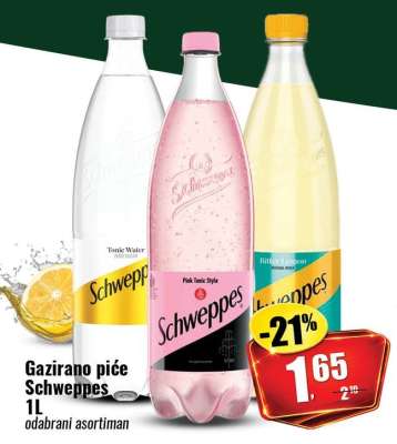 Gazirano piće Schweppes 1L