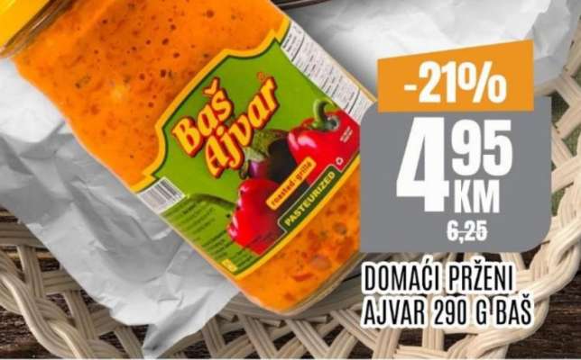 DOMAĆI PRŽENI AJVAR 290 G BAŠ