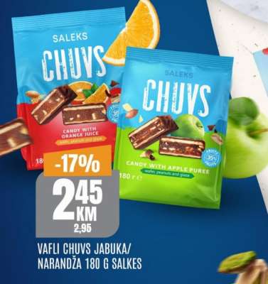 Vafli Chuvs Jabuka/Naranđa