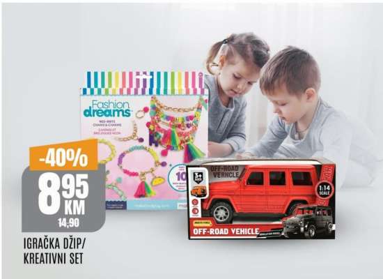 IGRAČKA DŽIP/KREATIVNI SET