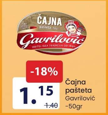 Čajna pašteta Gavrilović