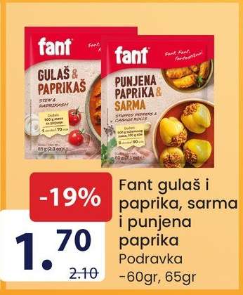 Fant gulaš i paprika, sarma i punjena paprika