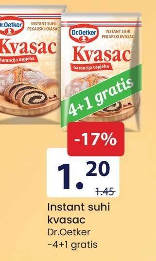 Instant suhi kvasac