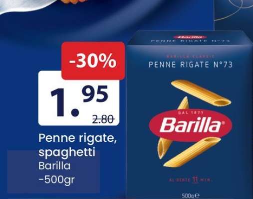 Penne rigate, spaghetti