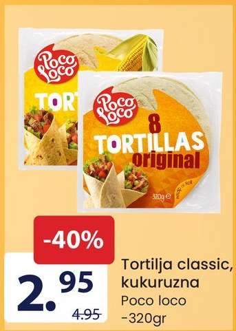 Tortilja classic, kukuruzna