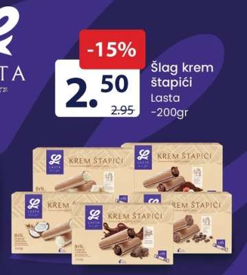 Šlag krem štapići