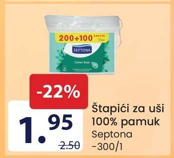 Štapići za uši 100% pamuk