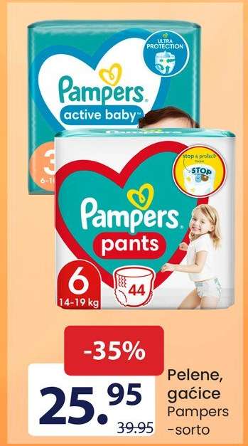 PELENЕ, GAĆICE Pampers