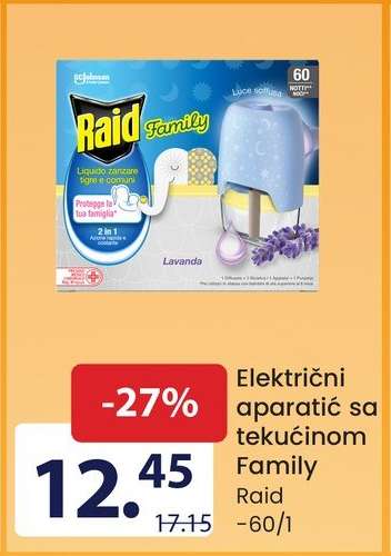 Raid Family Električni aparatić sa tekućinom