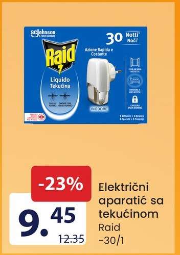 Električni aparatić sa tekućinom Raid