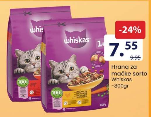 Whiskas Hrana za mačke sorto