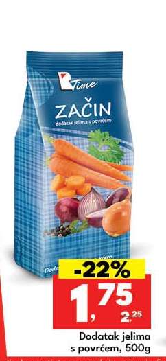 Dodatak jelima s povrćem, 500g