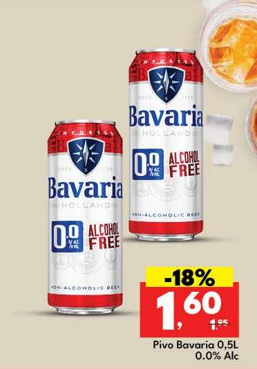 Pivo Bavaria 0,5L 0.0% Alc