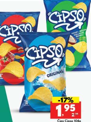 Čips Cipso 104g