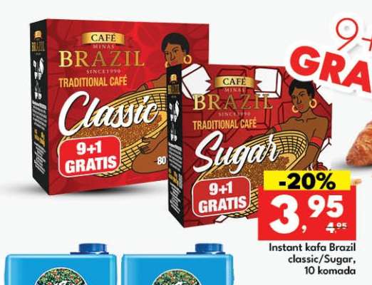 Instant kafa Brazil classic/Sugar
