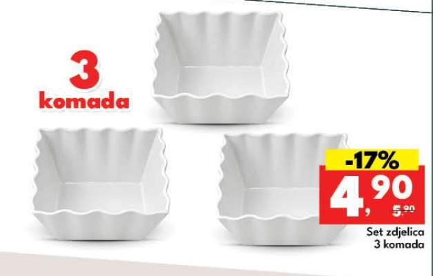 Set zdjelica 3 komada
