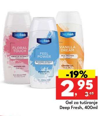 Gel za tuširanje Deep Fresh, 400ml