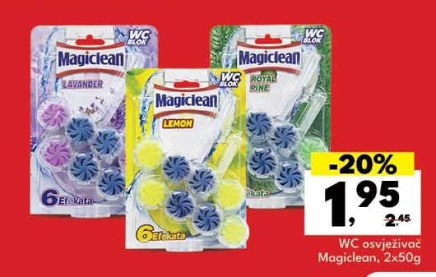 WC osvježivač Magiclean, 2x50g