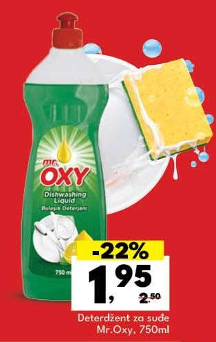 Deterdžent za suđe Mr.Oxy, 750ml