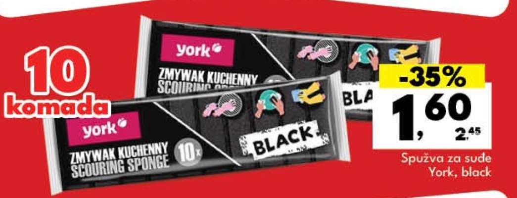 Spužva za sude York, black