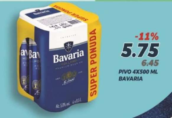 PIVO 4X500 ML BAVARIA