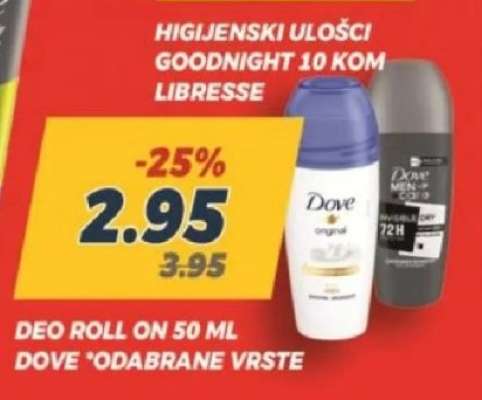 Deo roll-on 50 ml Dove