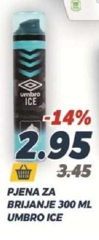 Pjena za brijanje 300 ml Umbro ice